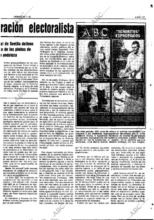 ABC MADRID 29-11-1985 página 57