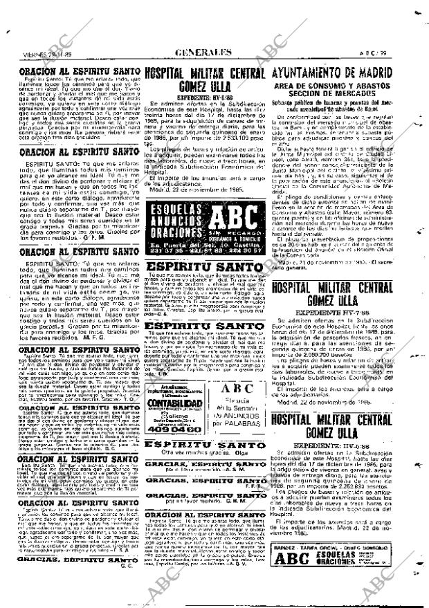 ABC MADRID 29-11-1985 página 99