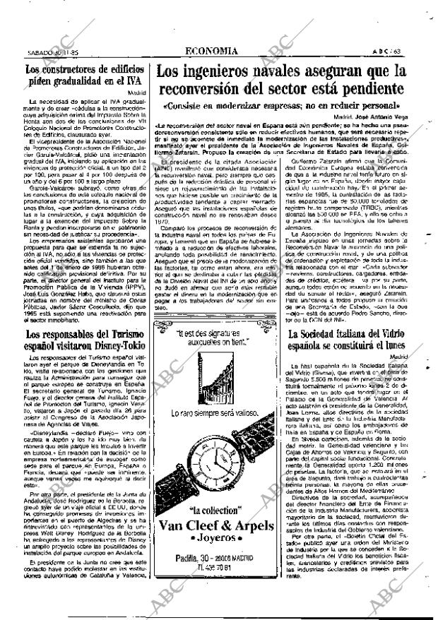 ABC MADRID 30-11-1985 página 63