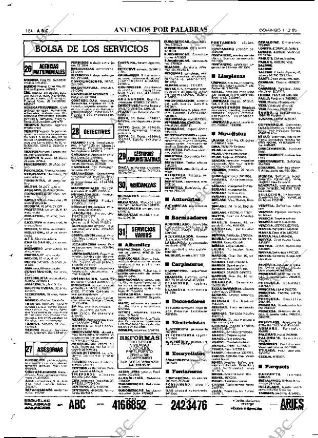 ABC MADRID 01-12-1985 página 104
