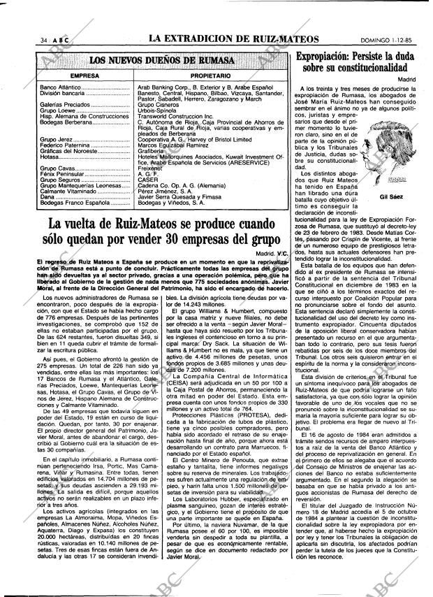 ABC MADRID 01-12-1985 página 34
