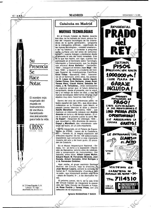 ABC MADRID 01-12-1985 página 42