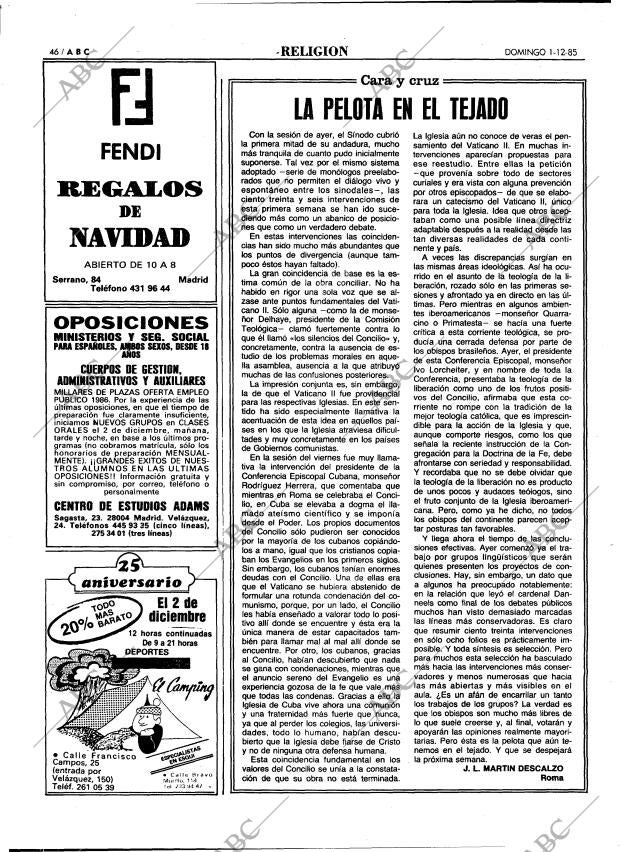 ABC MADRID 01-12-1985 página 46