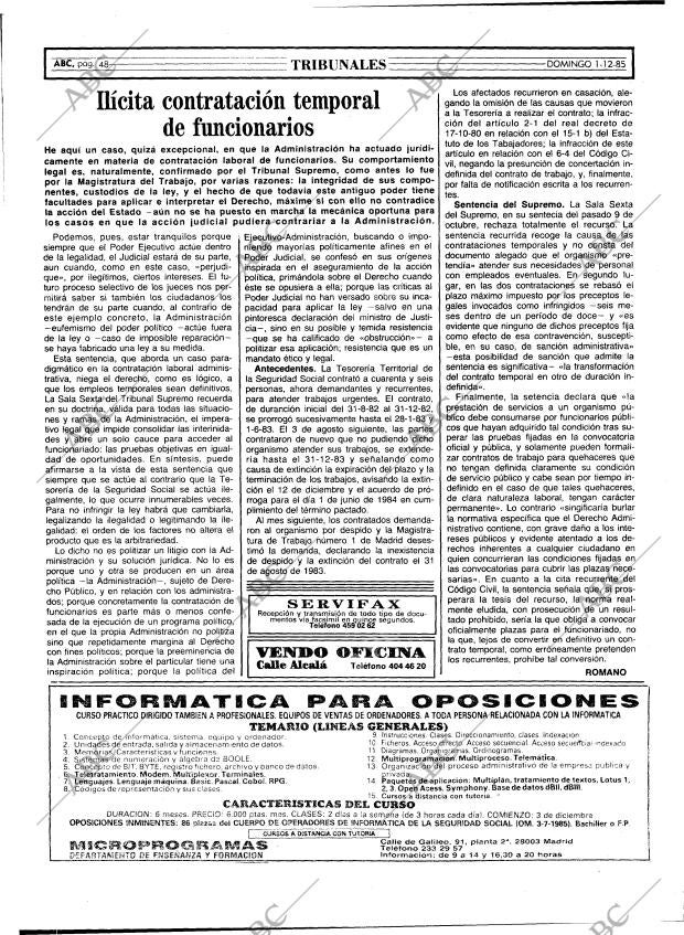 ABC MADRID 01-12-1985 página 48