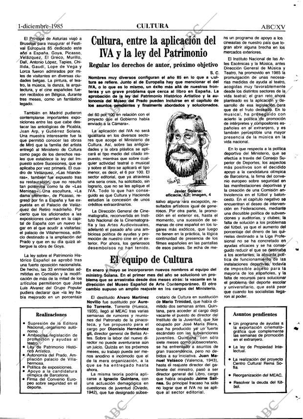ABC MADRID 01-12-1985 página 67