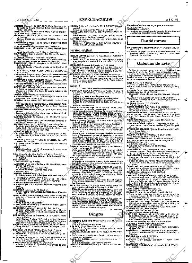 ABC MADRID 01-12-1985 página 93