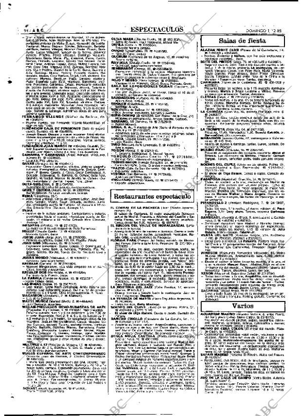 ABC MADRID 01-12-1985 página 94