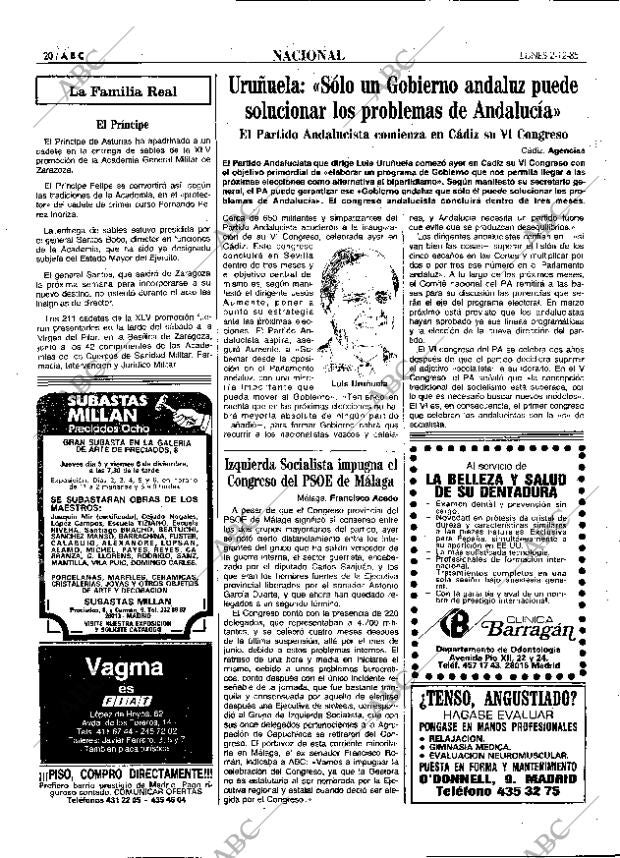 ABC MADRID 02-12-1985 página 20
