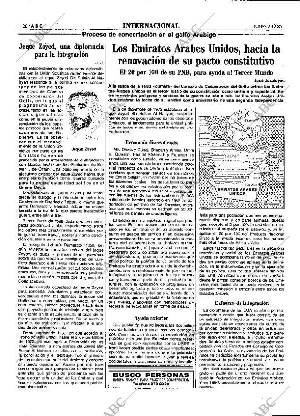 ABC MADRID 02-12-1985 página 26