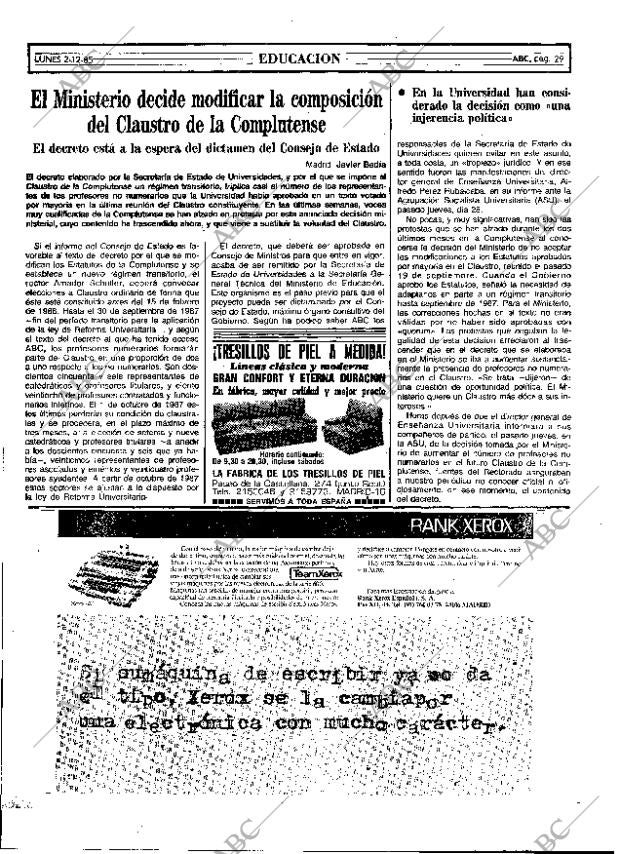 ABC MADRID 02-12-1985 página 29