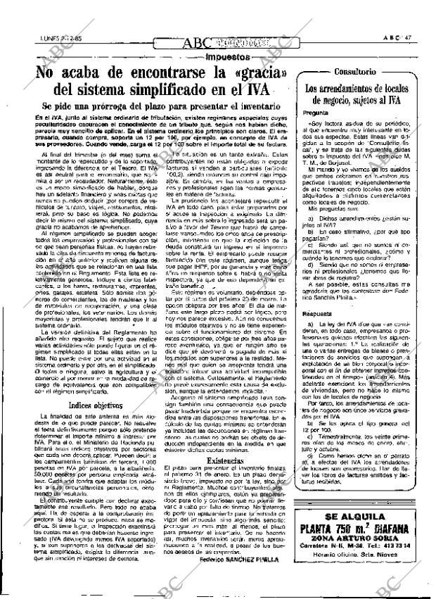 ABC MADRID 02-12-1985 página 47