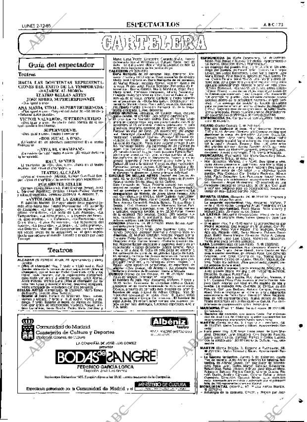 ABC MADRID 02-12-1985 página 73