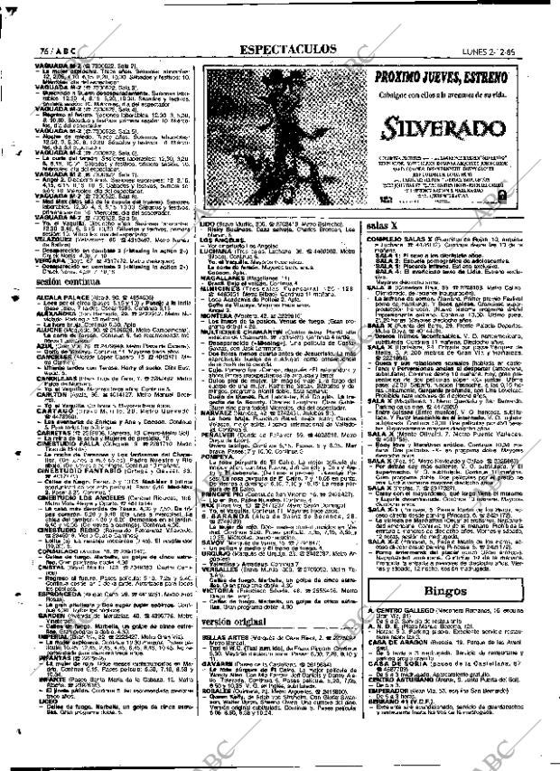 ABC MADRID 02-12-1985 página 76