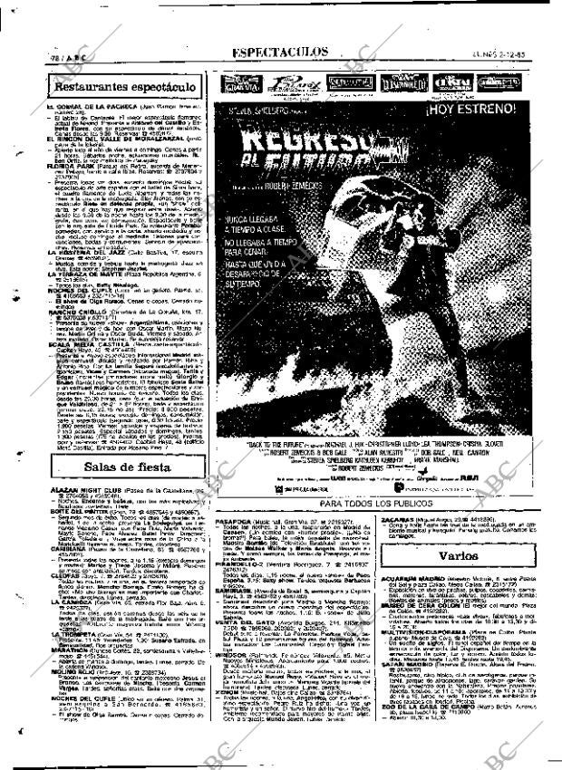 ABC MADRID 02-12-1985 página 78