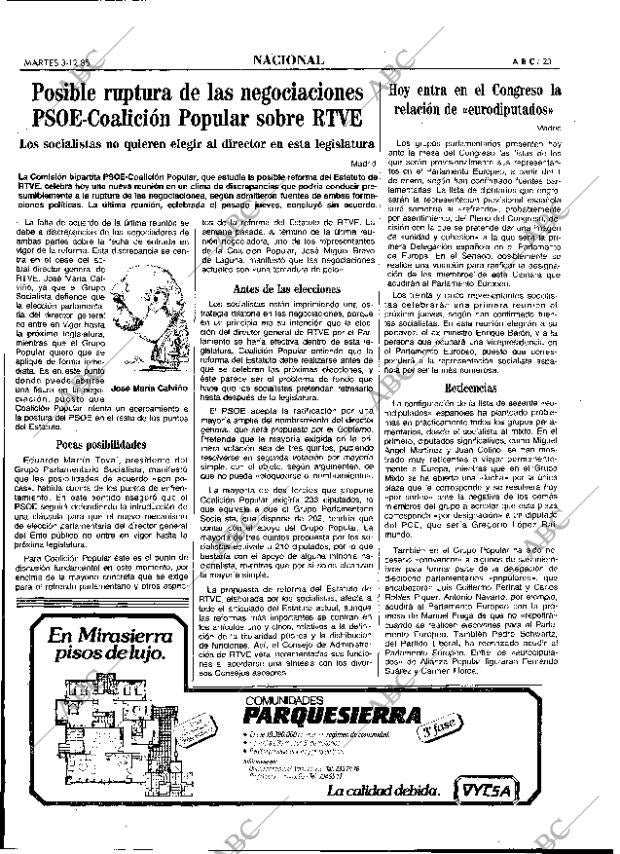 ABC MADRID 03-12-1985 página 23