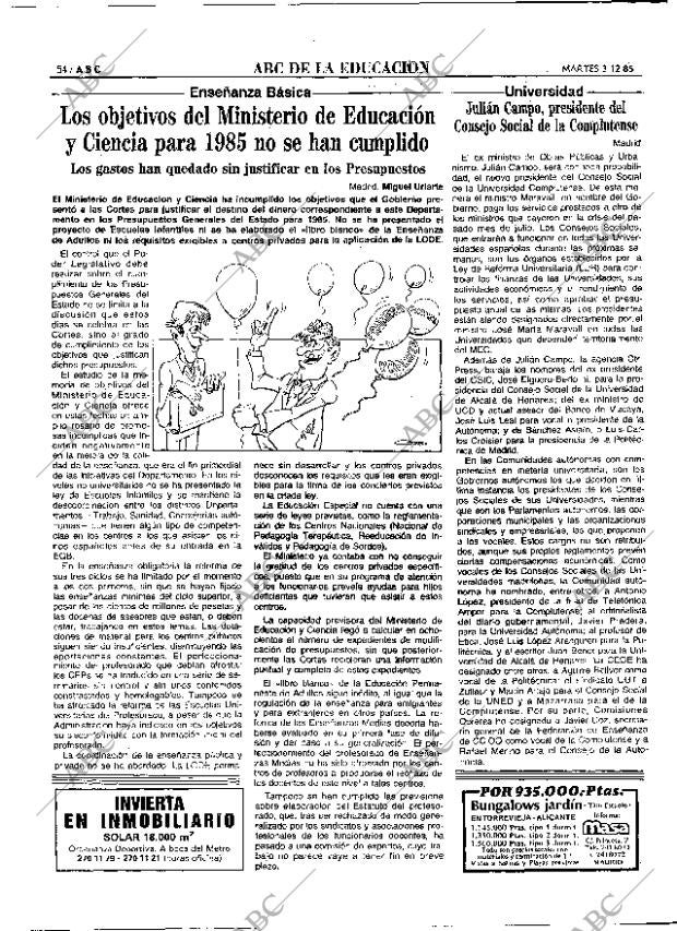 ABC MADRID 03-12-1985 página 54