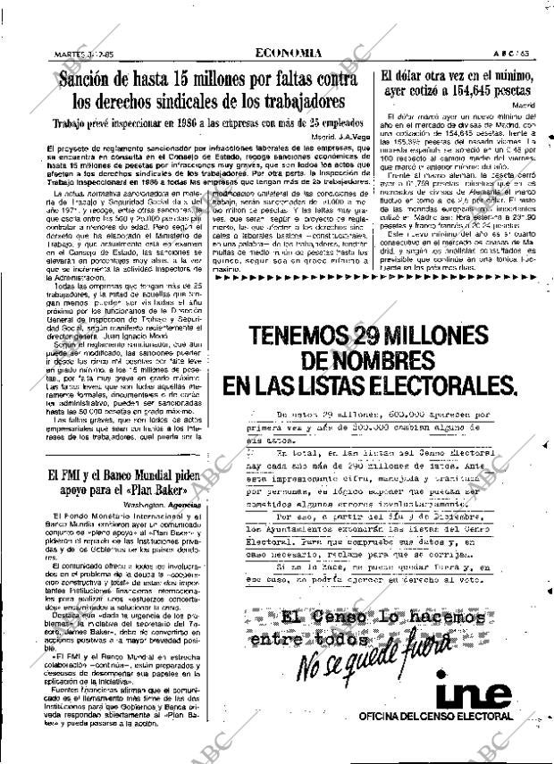 ABC MADRID 03-12-1985 página 65