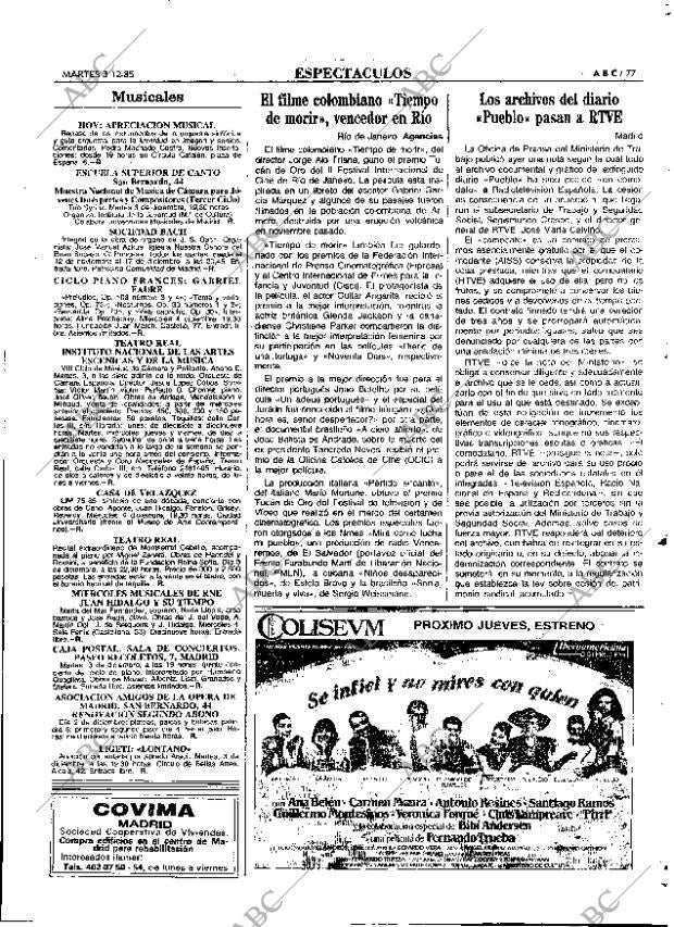 ABC MADRID 03-12-1985 página 77