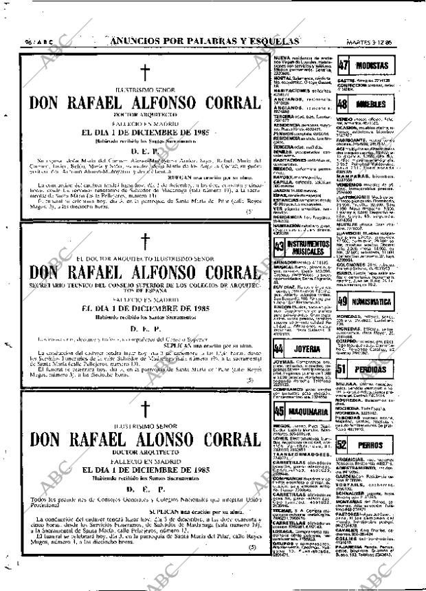 ABC MADRID 03-12-1985 página 96