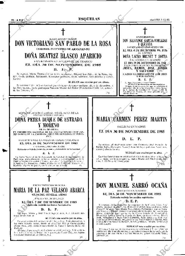 ABC MADRID 03-12-1985 página 98