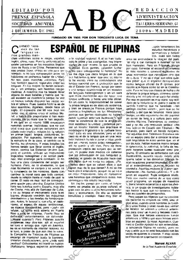 ABC MADRID 04-12-1985 página 3