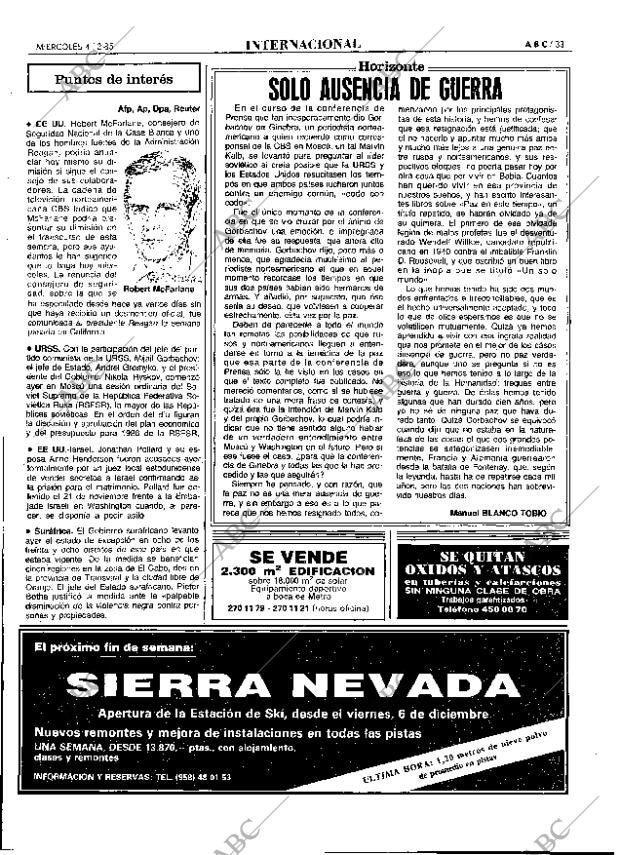 ABC MADRID 04-12-1985 página 33