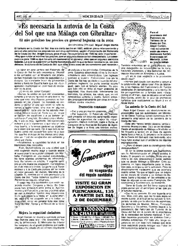 ABC MADRID 04-12-1985 página 44