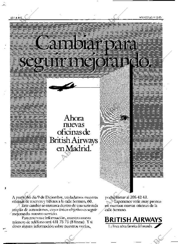 ABC MADRID 04-12-1985 página 62