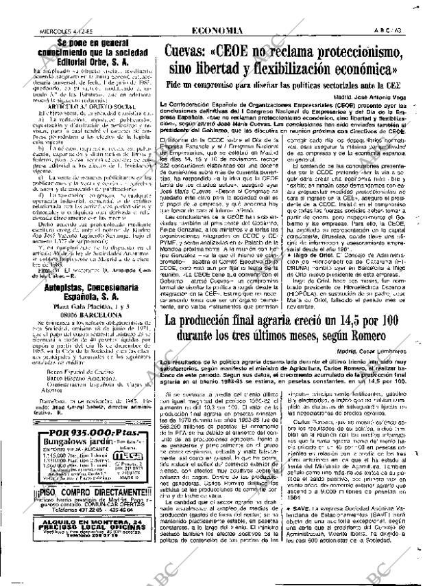 ABC MADRID 04-12-1985 página 63