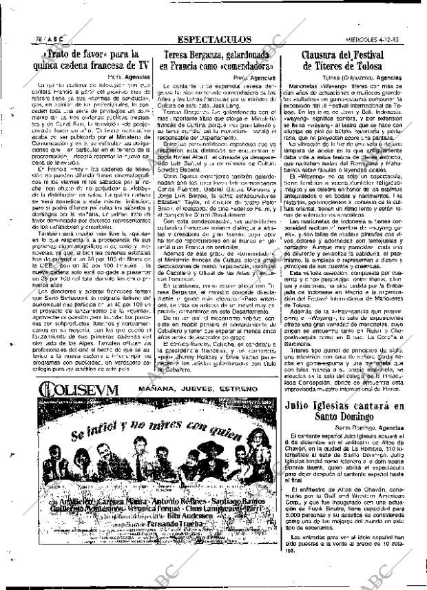 ABC MADRID 04-12-1985 página 78