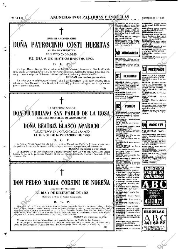 ABC MADRID 04-12-1985 página 96