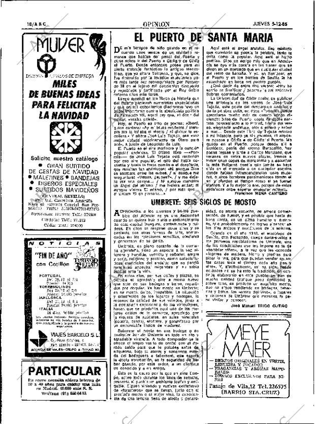 ABC SEVILLA 05-12-1985 página 18