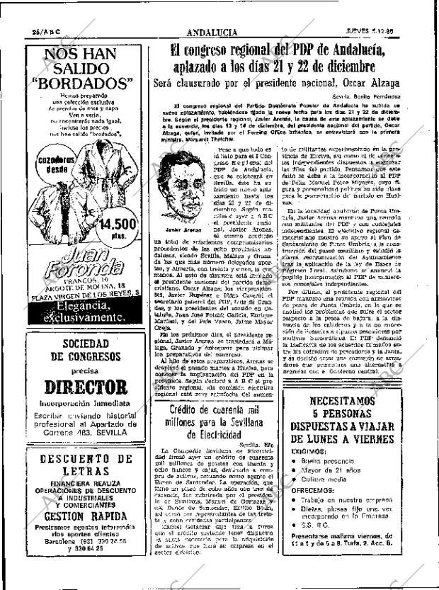 ABC SEVILLA 05-12-1985 página 26