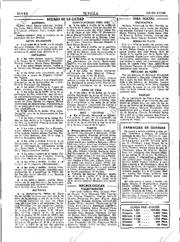 ABC SEVILLA 05-12-1985 página 32