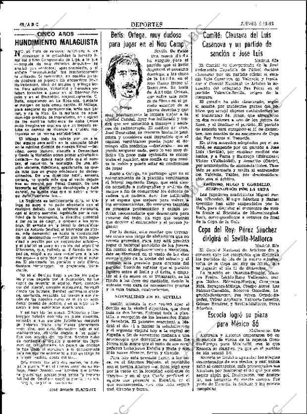 ABC SEVILLA 05-12-1985 página 48