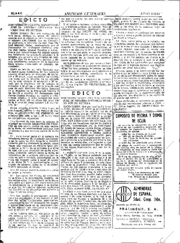 ABC SEVILLA 05-12-1985 página 58