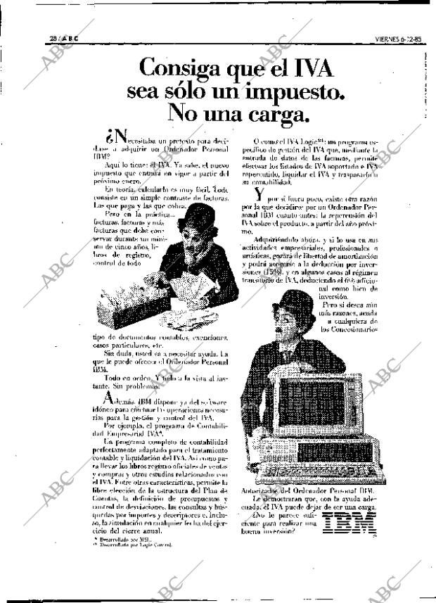 ABC MADRID 06-12-1985 página 28