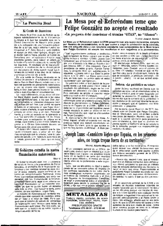 ABC MADRID 07-12-1985 página 20