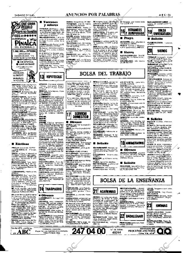 ABC MADRID 07-12-1985 página 85