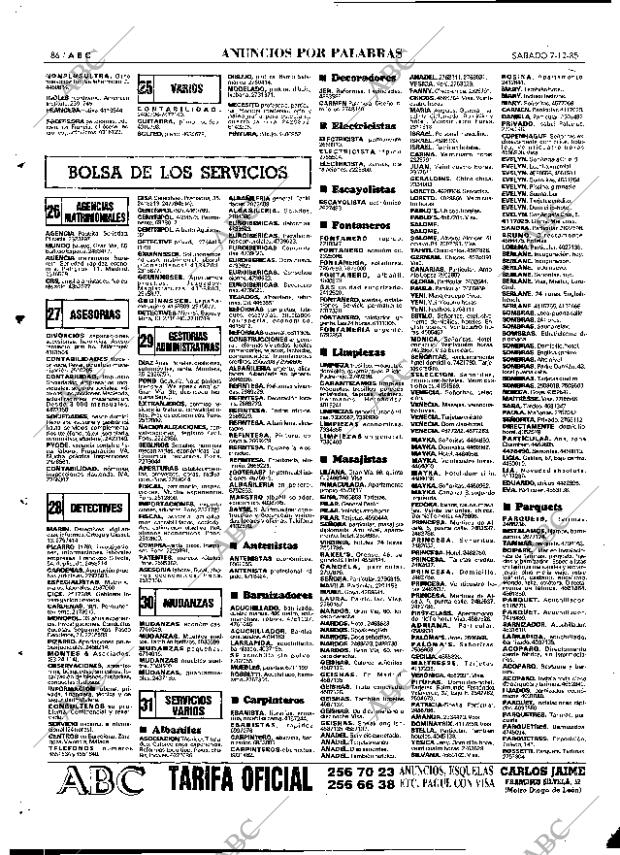 ABC MADRID 07-12-1985 página 86