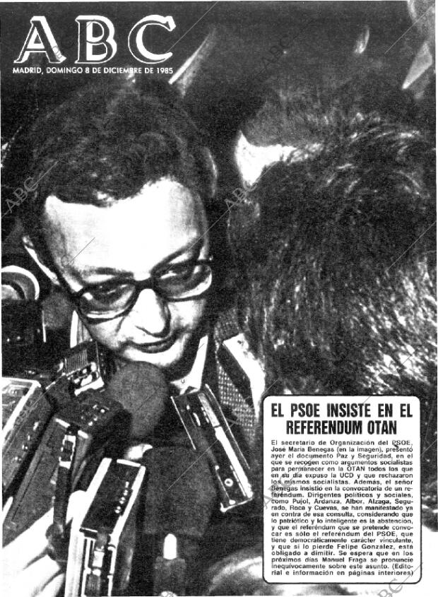 ABC MADRID 08-12-1985 página 1