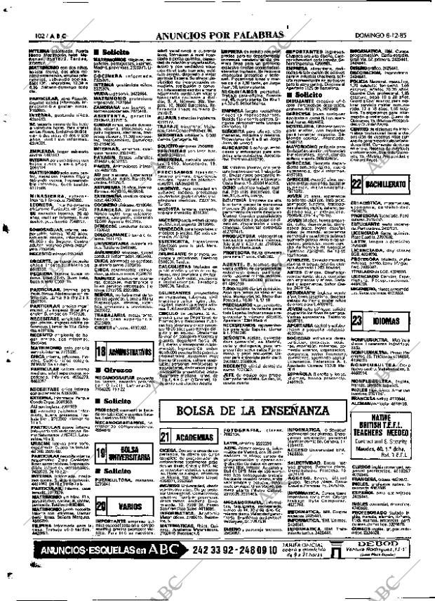 ABC MADRID 08-12-1985 página 102