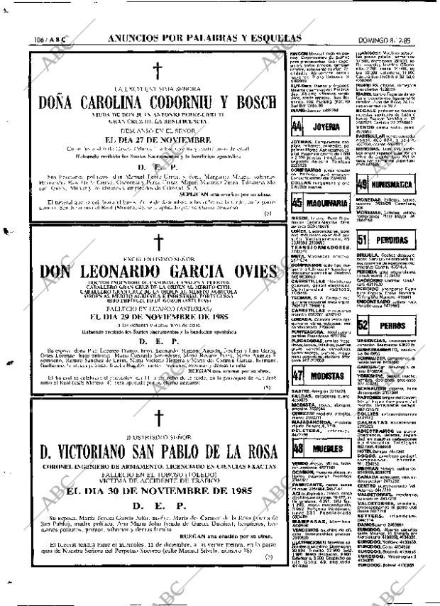 ABC MADRID 08-12-1985 página 106