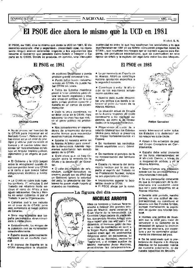 ABC MADRID 08-12-1985 página 23