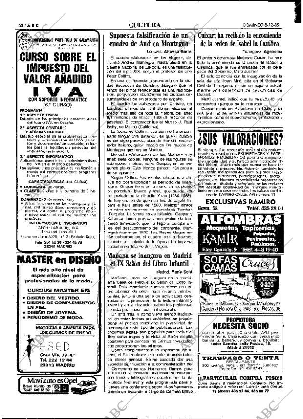 ABC MADRID 08-12-1985 página 58