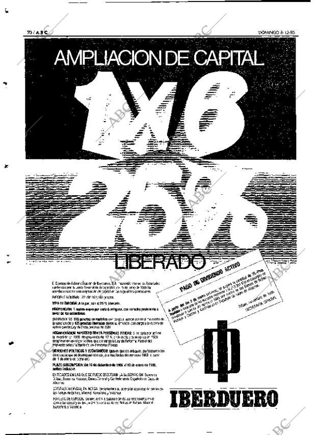 ABC MADRID 08-12-1985 página 70