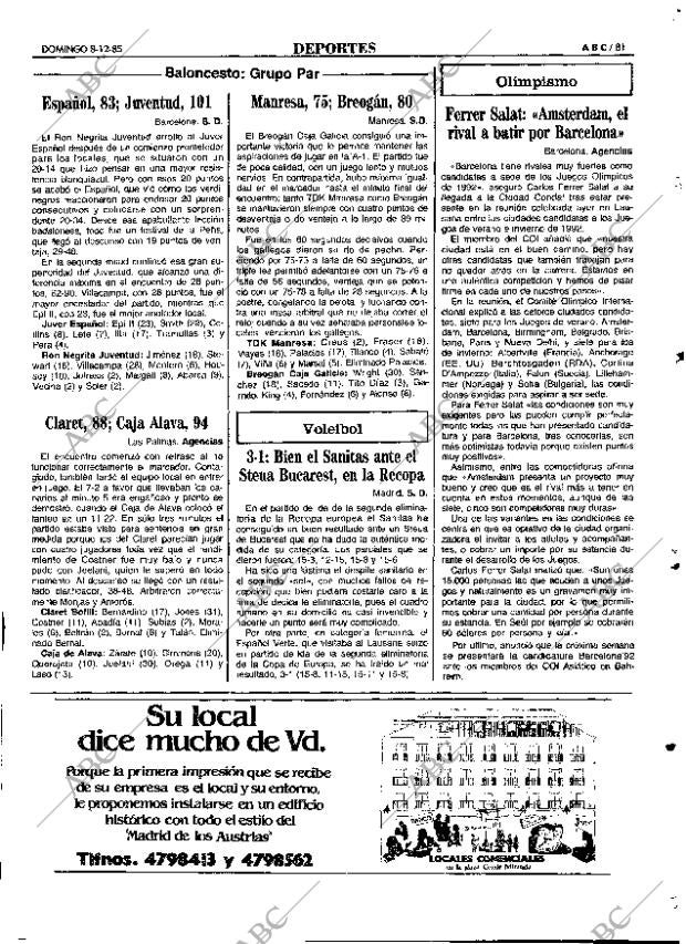 ABC MADRID 08-12-1985 página 81