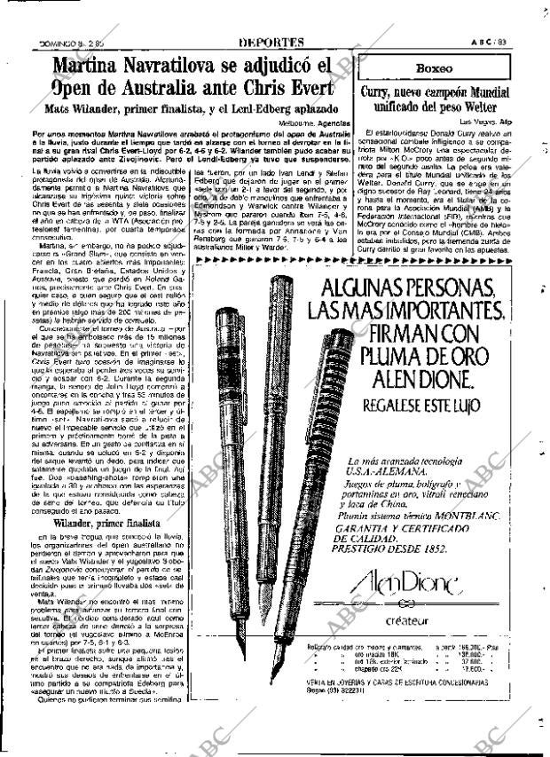 ABC MADRID 08-12-1985 página 83