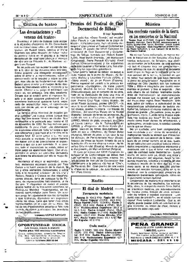 ABC MADRID 08-12-1985 página 88