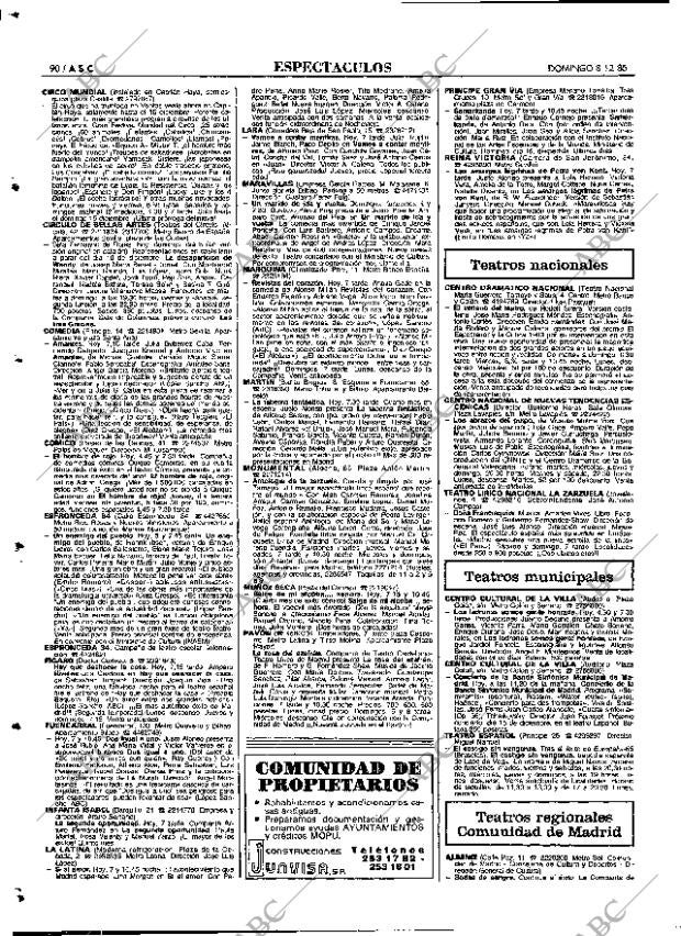 ABC MADRID 08-12-1985 página 90